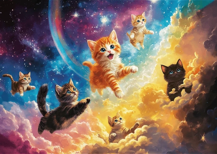 Puslespil Rumkatte 500 brikker TREFL