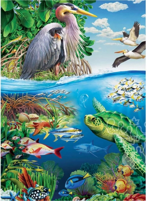 Familiepuslespil Jordens Dag 350 brikker COBBLE HILL