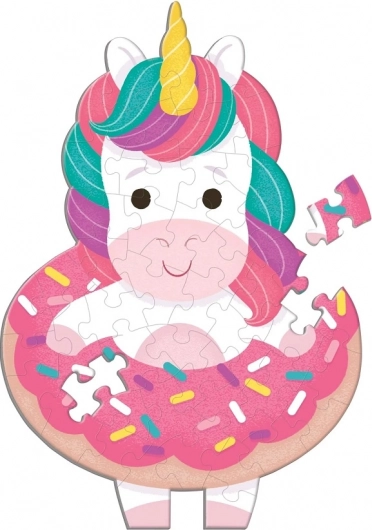 Puslespil Farverig Enhjørning med Duft 48 brikker