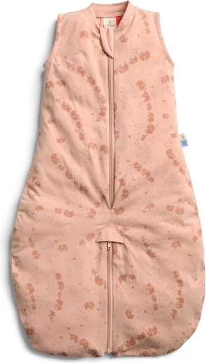 ergoPouch 2-i-1 sovepose og sovedragt i økologisk bomuld Elephant Parade, 8–24 måneder, 8–14 kg, 0,2 TOG