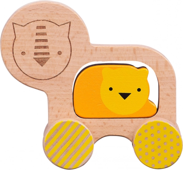 Træløve på hjul fra Petit Collage