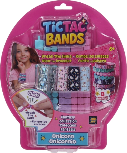TICTAC BANDS sæt til fremstilling af armbånd med enhjørninger - 8 stk.