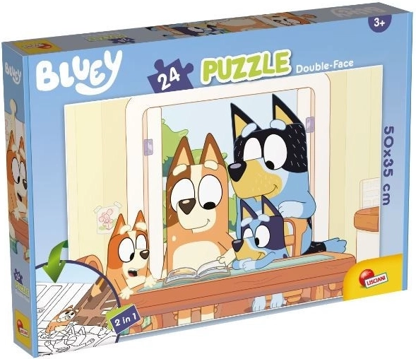 Bluey gulvpuslespil med 24 brikker