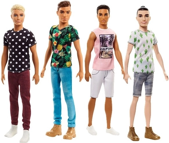 Barbie Fashionistas Ken i blå T-shirt med kaktusser