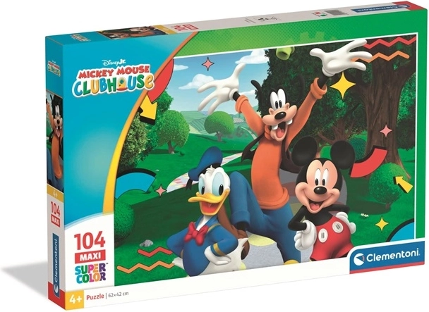 Clementoni puzzle SuperColor Mickey Mouse 104 brikker maxi