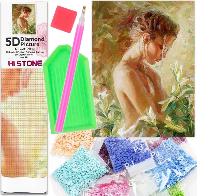 Diamantmosaik 5D broderi/maling nøgen kvinde 1006335