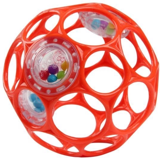 Oball ranglebold Rattle 10 cm orange