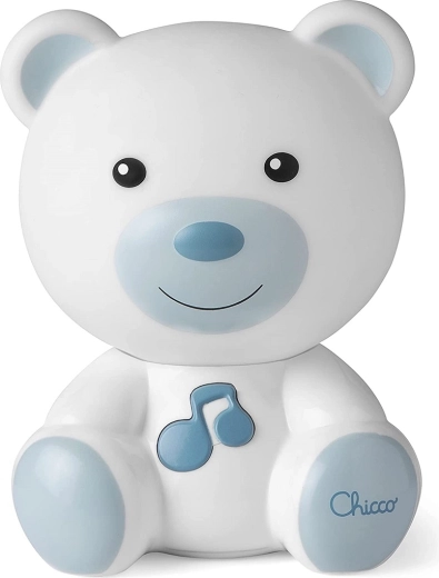 Chicco natlys og musikbjørn, blå