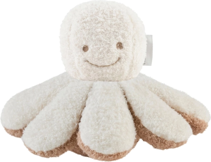 Nattou plysbamse blæksprutte rangle ecru 20 cm