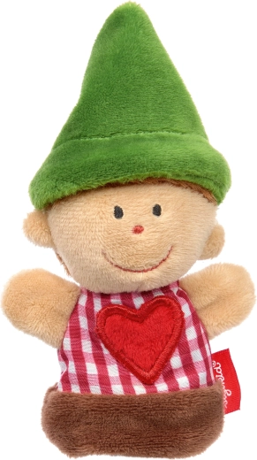 Sigikid plys-fingerdukke – nisse med hjerte