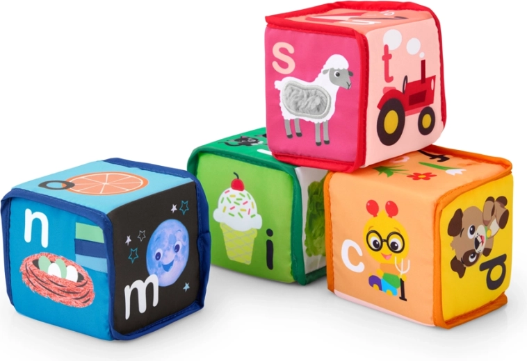 Baby Einstein tekstilterninger alfabet Alpha Stacks, 4 stk.