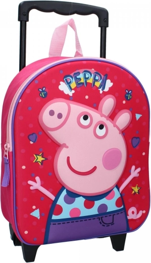 3D rejserygsæk på hjul Peppa Pig