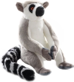 Plysj lemur med velcrolukning 21 cm miljøvenlig