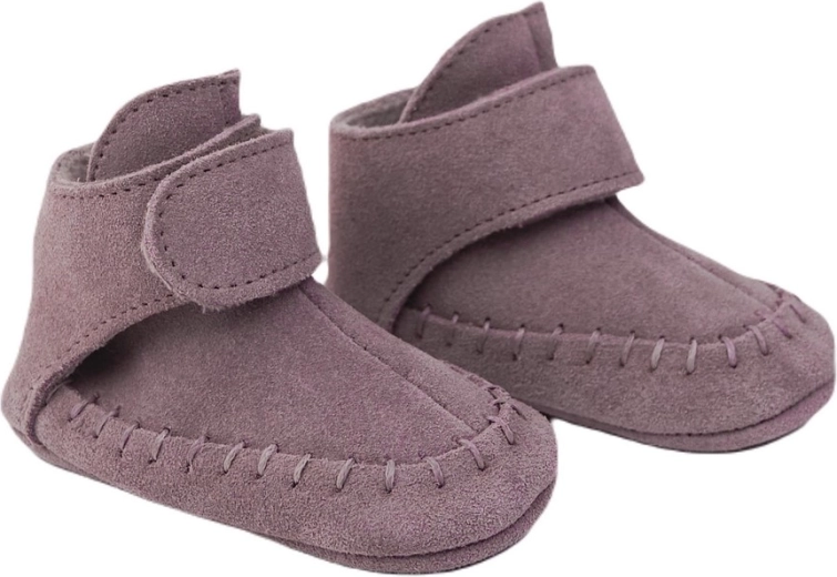 Lodger læderfutter walker mocassin mauve (15–18 måneder)