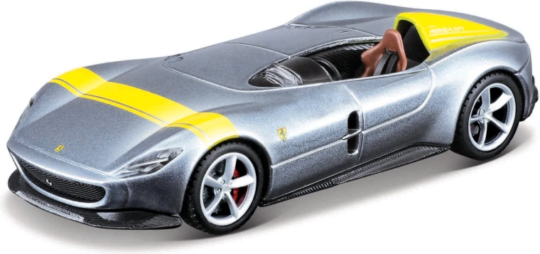 Maisto Speed Icons Ferrari Monza SP1 sølv-gul 1:64