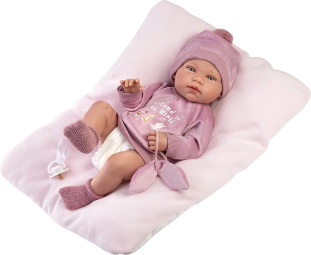 Llorens New Born pige – realistisk babypuppe 43 cm