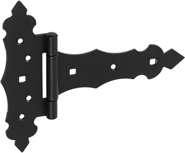 Dekorativt hængsel sort 150 × 50 × 170 × 2,5 mm