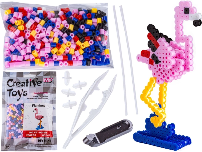 3D strygeperler – flamingo (fugl) i pose