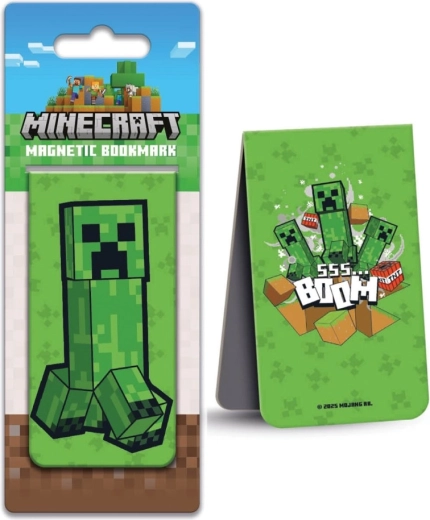 Minecraft magnetisk bogmærke creeper - 1 stk.