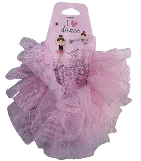 Pink ballet-hårelastik tutu lyserød