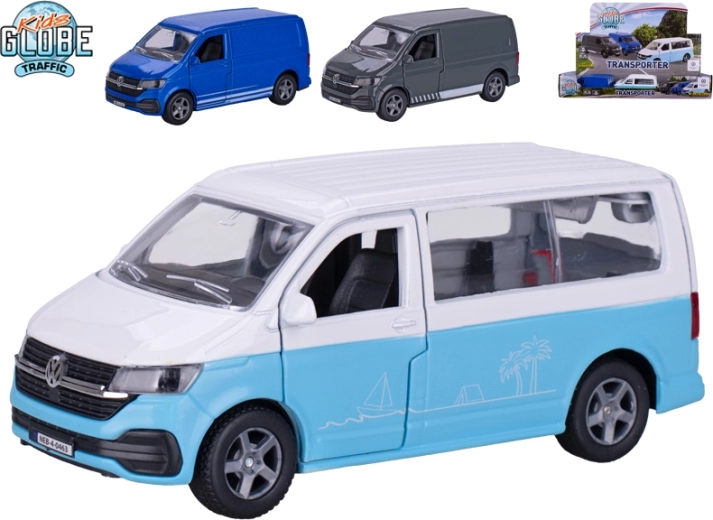 Kids Globe Traffic VW Transporter metalmodel 13,5 cm med pull-back