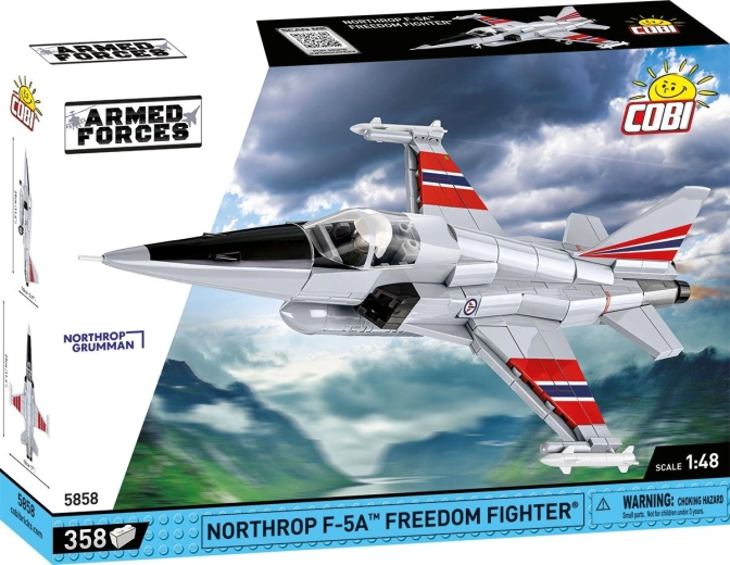 COBI Armed Forces Northrop F-5A Freedom Fighter 1:48 byggesæt til fly (358 klodser)