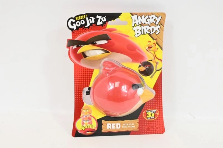 Goo Jit Zu Angry Birds Red – strækfigur med sandfyld