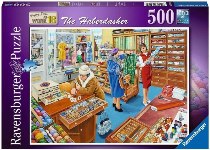 Ravensburger puslespil Happy Days at Work: galanteri 500 brikker