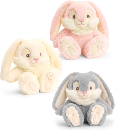 Plys-kanin med lap 22 cm KEEL TOYS (3 varianter)