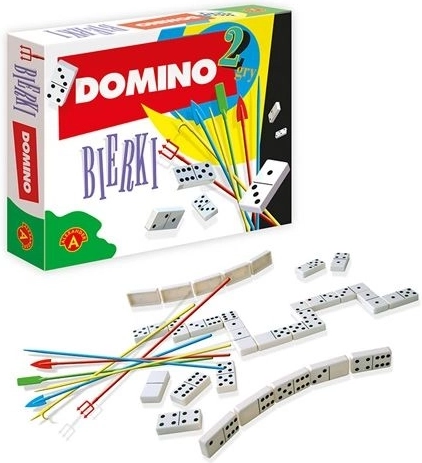 Domino og mikado – sæt med 2 spil