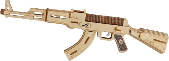 Træ 3D-puslespil – AK-47 maskinpistol