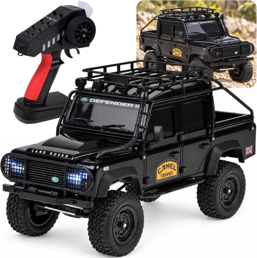 Terrængående RC-bil Land Rover Defender 110 4WD i skala 1:18