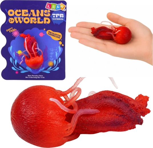 Gummifigur af vandmand – realistisk havdyr 9 cm