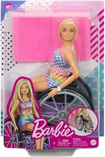 Barbie Fashionistas dukke i kørestol i ternet outfit