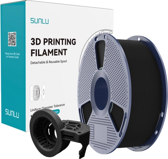 Sunlu PETG højhastighed mat filament – sort