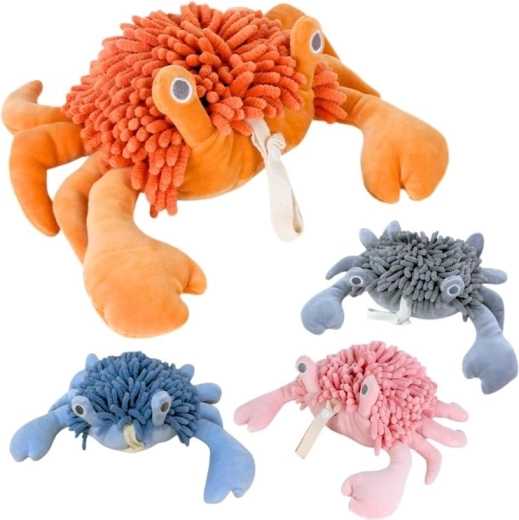 Plys-krab med dreadlocks 28 cm
