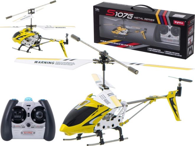 RC-helikopter Syma S107G – gul