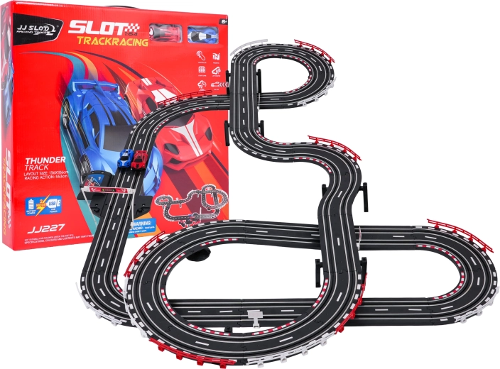 Racerbane Track Sport – elektrisk bilbanesæt 5,53 m