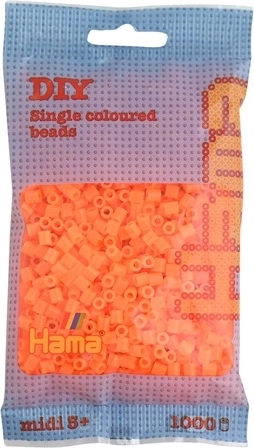 Hama Midi strygeperler orange 1000 stk.