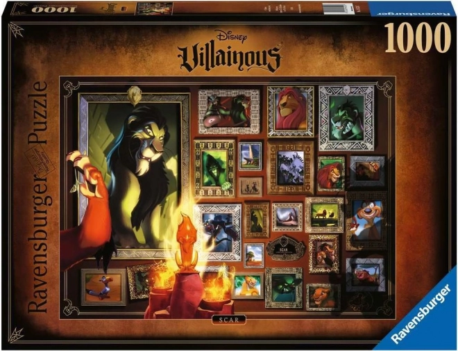 Ravensburger puslespil Villainous: Scar 1000 brikker
