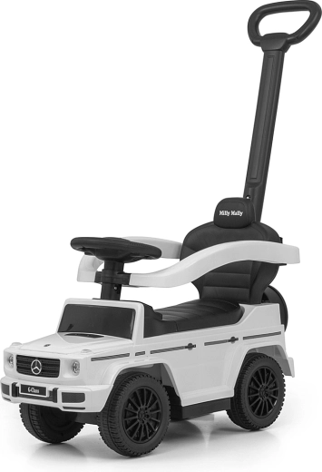 Milly Mally gåbil med skubbestang Mercedes G350d, hvid