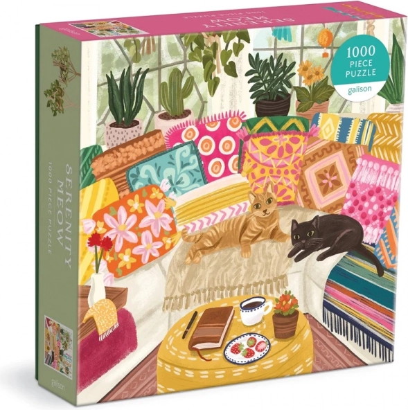 Galison puslespil Hvilende katte 1000 brikker