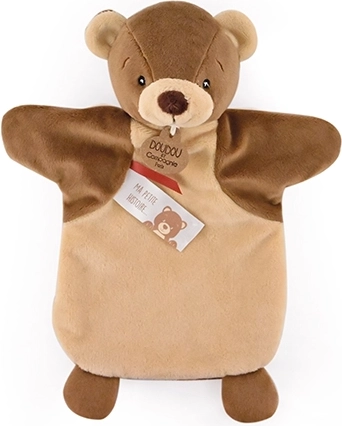 Plysbamse hånddukke 25 cm