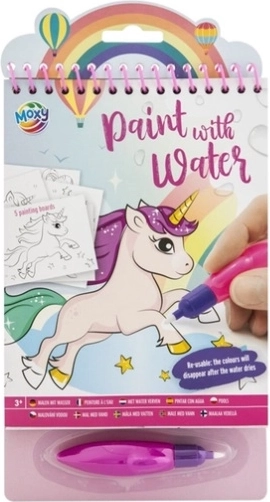 Painting with Water enhjørning – vandmalebog med pensel