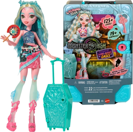 Monster High Lagoona Blue – kuffert med hemmeligheder og tilbehør 28 cm
