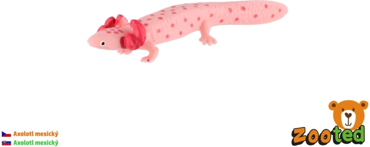 Plastfigur af mexicansk axolotl, 8 cm