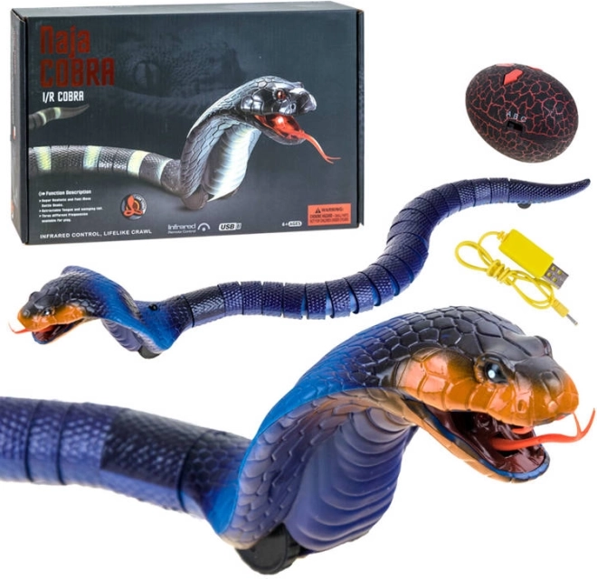 RC kobra med fjernbetjening – Blå