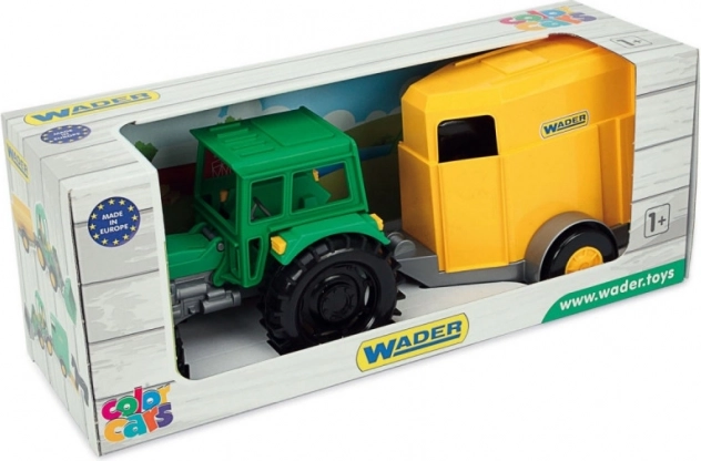 Traktor med hestetrailer Color Cars