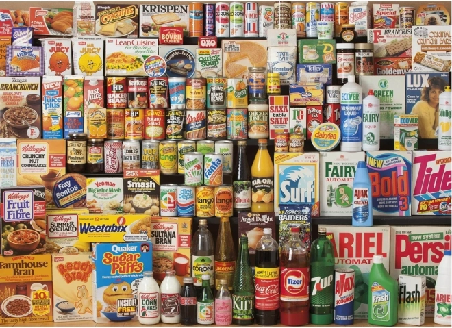 Puslespil GIBSONS År 1980 Indkøbskurv 1000 brikker