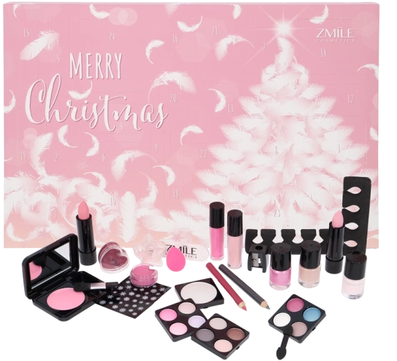 Adventskalender Traditional Pink and Fluffy – kosmetiksæt med 24 overraskelser
